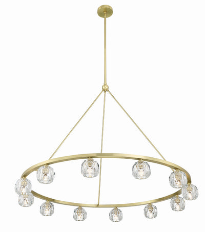 Aragon 12 Light Soft Brass Chandelier Chandelier Crystorama