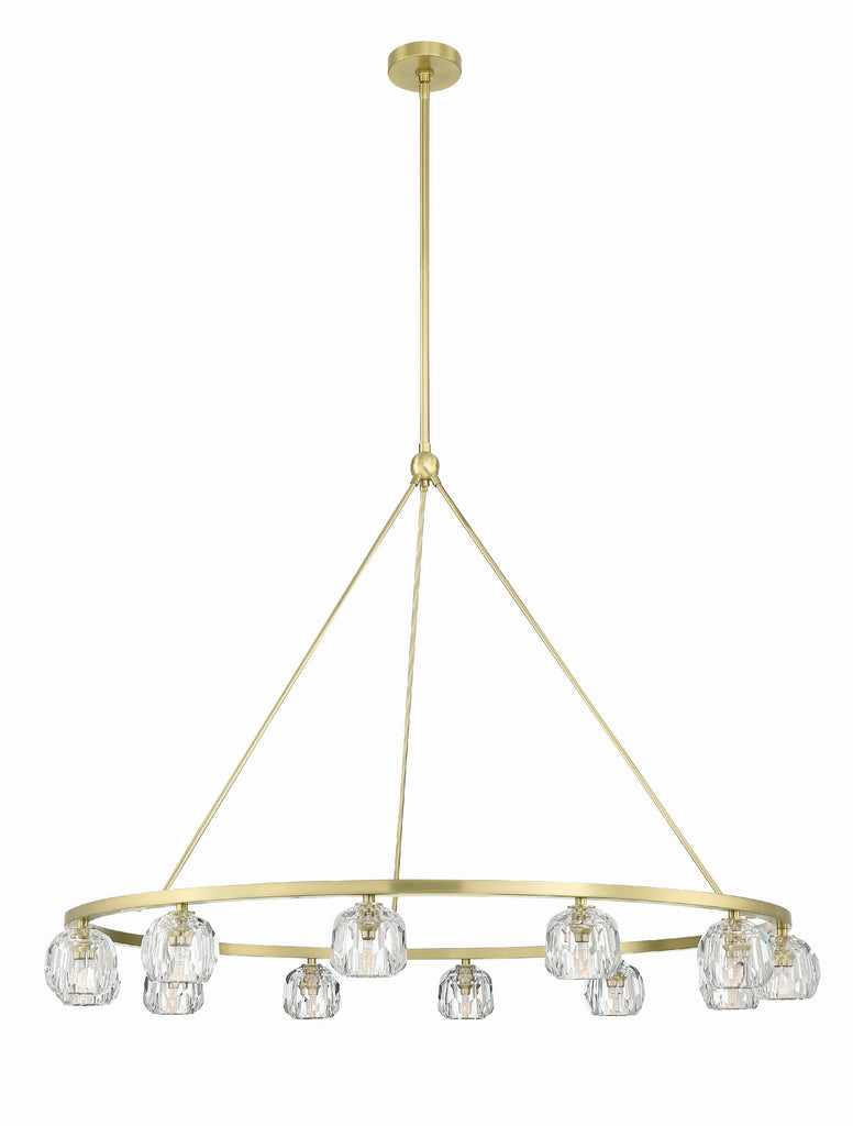 Aragon 12 Light Soft Brass Chandelier Chandelier Crystorama