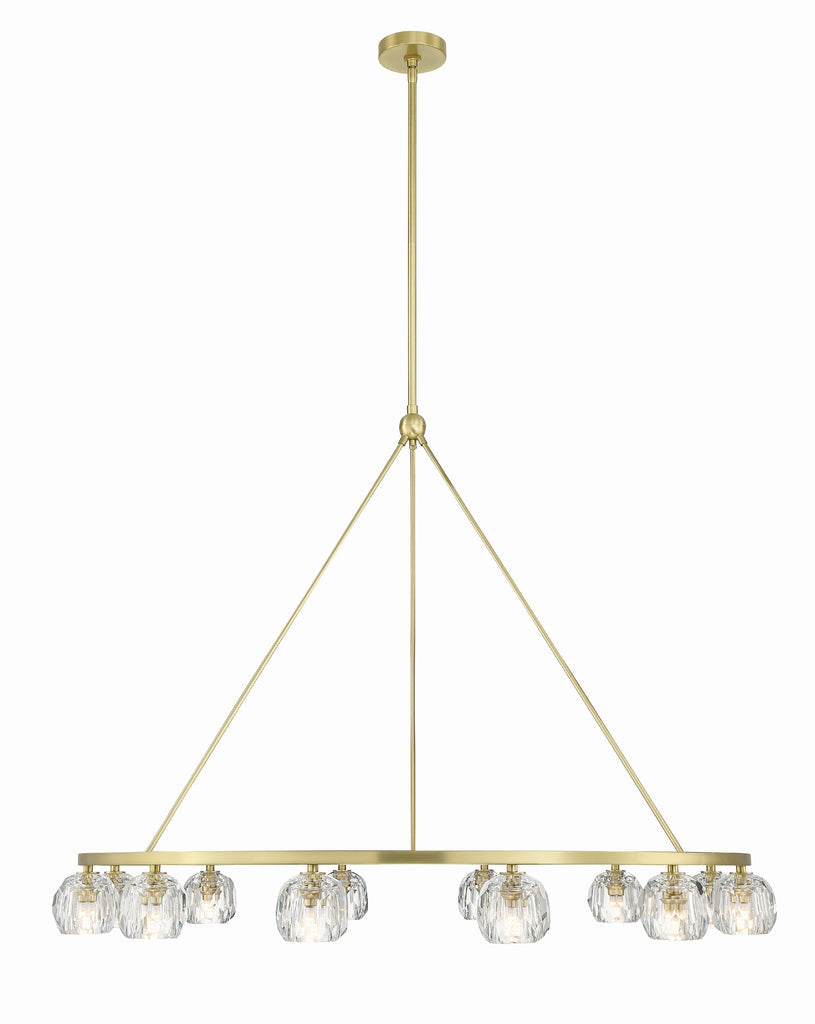 Aragon 12 Light Soft Brass Chandelier Chandelier Crystorama