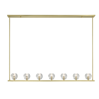 Aragon 7 Light Soft Brass Chandelier Chandelier Crystorama