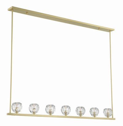 Aragon 7 Light Soft Brass Chandelier Chandelier Crystorama