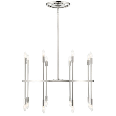 Aries 16 Light Polished Nickel Chandelier Chandelier Crystorama