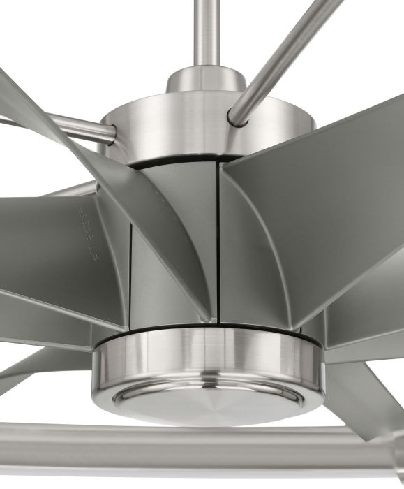 52" Axel in Brushed Polished Nickel w/ Brushed Nickel Blades Ceiling Fan CRAFTMADE