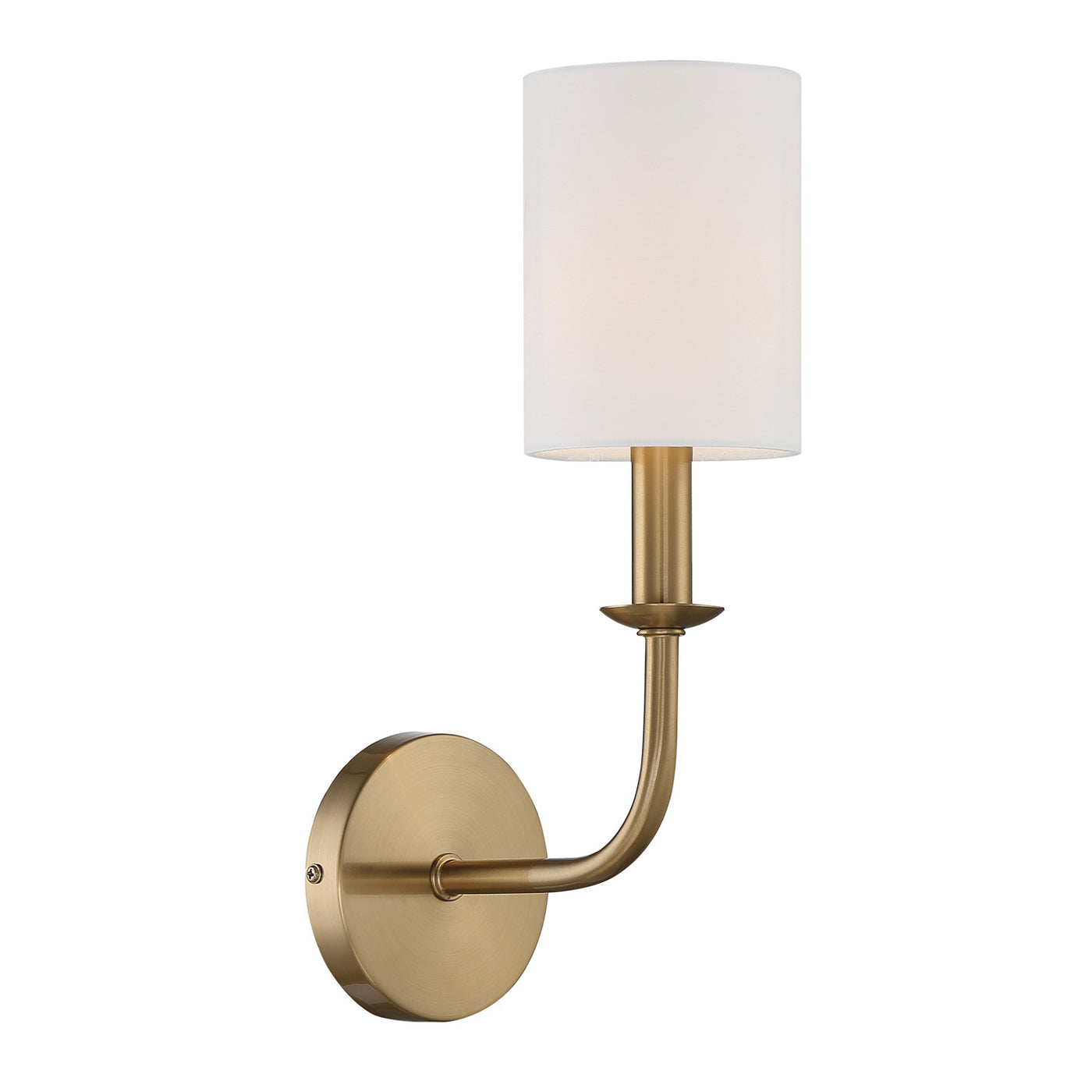 Bailey 1 Light Aged Brass Sconce Wall Sconce Crystorama