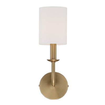 Bailey 1 Light Aged Brass Sconce Wall Sconce Crystorama