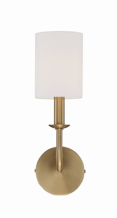 Bailey 1 Light Aged Brass Sconce Wall Sconce Crystorama