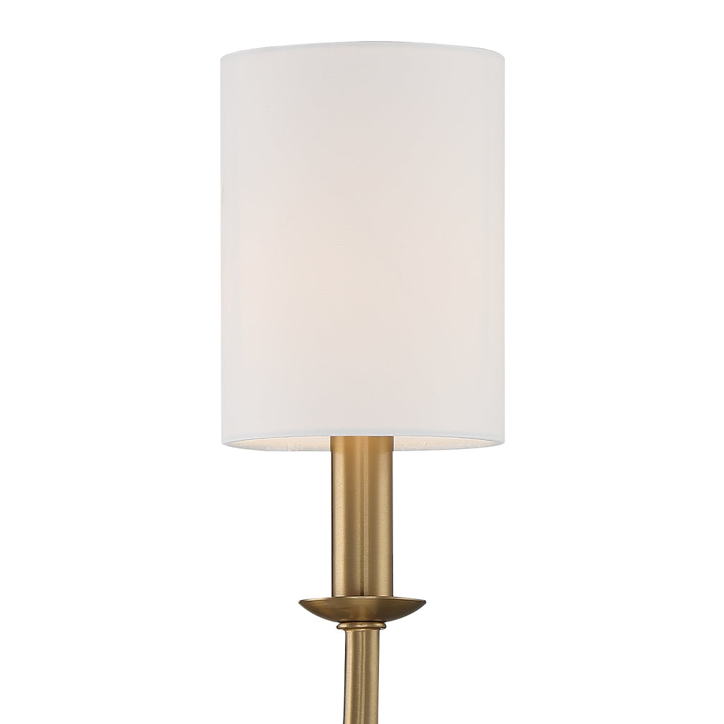 Bailey 1 Light Aged Brass Sconce Wall Sconce Crystorama