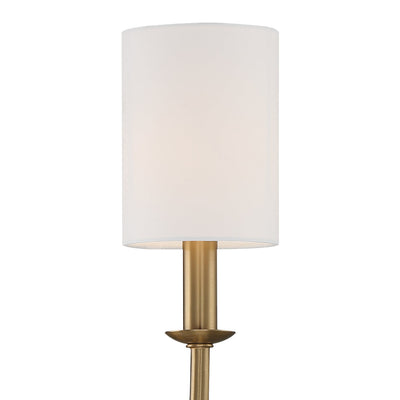 Bailey 1 Light Aged Brass Sconce Wall Sconce Crystorama