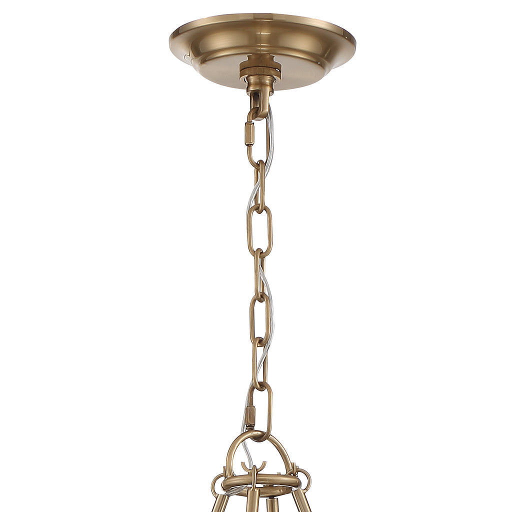 Bailey 8 Light Aged Brass Chandelier Chandelier Crystorama