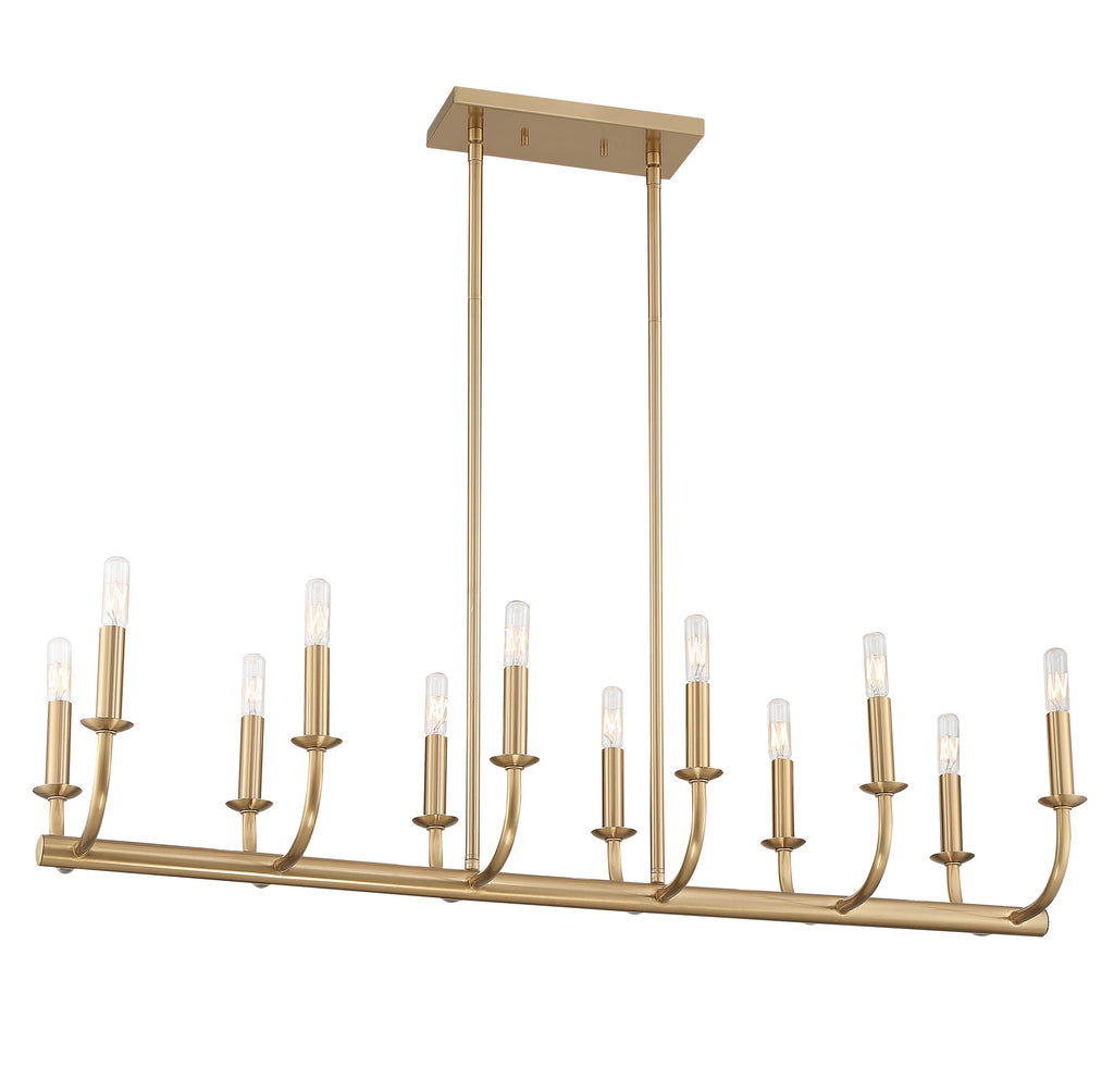 Bailey 12 Light Aged Brass Chandelier Chandelier Crystorama