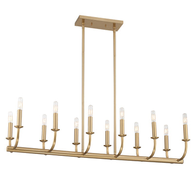 Bailey 12 Light Aged Brass Chandelier Chandelier Crystorama