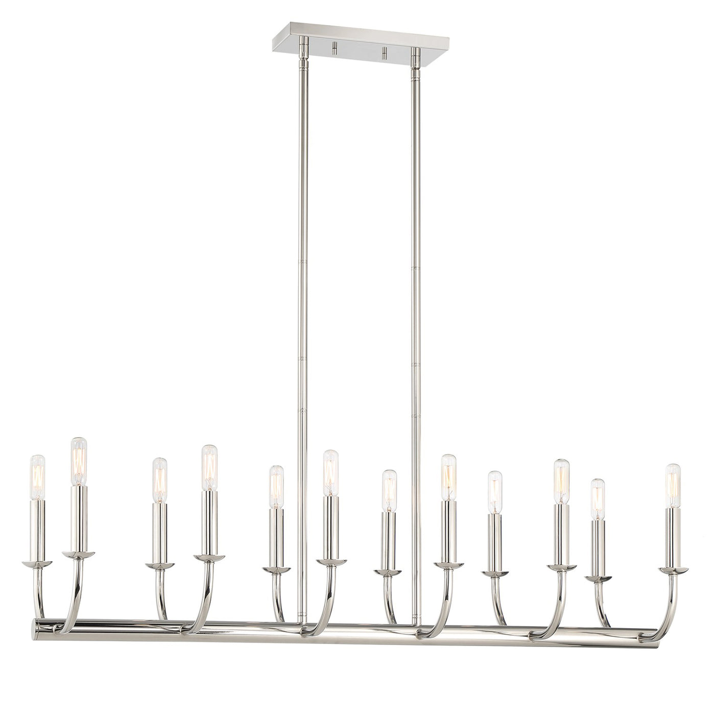 Bailey 12 Light Polished Nickel Chandelier Chandelier Crystorama