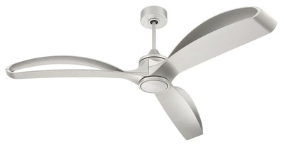 60"  Bandeaux Fan Painted Nickel, Painted Nickel Finish Blades, light kit Included (Optional) Ceiling Fan CRAFTMADE