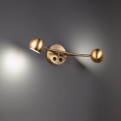 Duplex 2-Light LED Reading Light Wall Sconce WAC Lighting