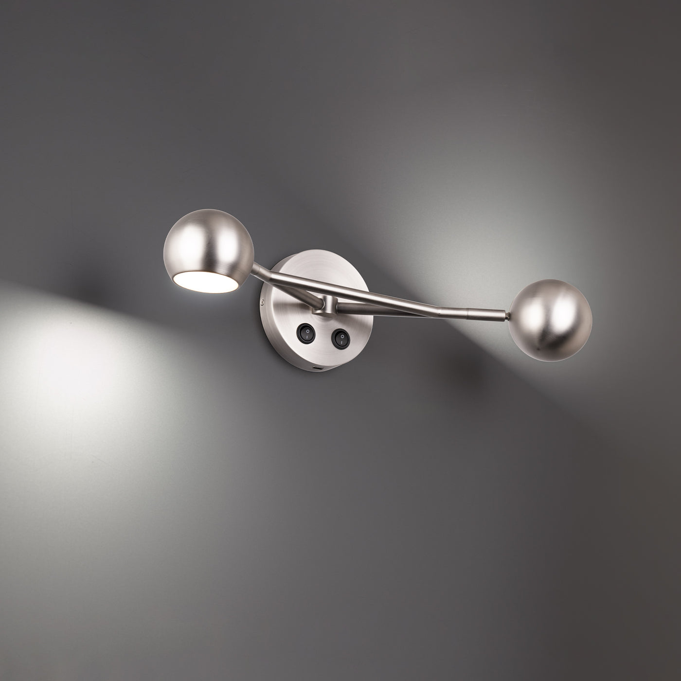 Duplex 2-Light LED Reading Light Wall Sconce WAC Lighting