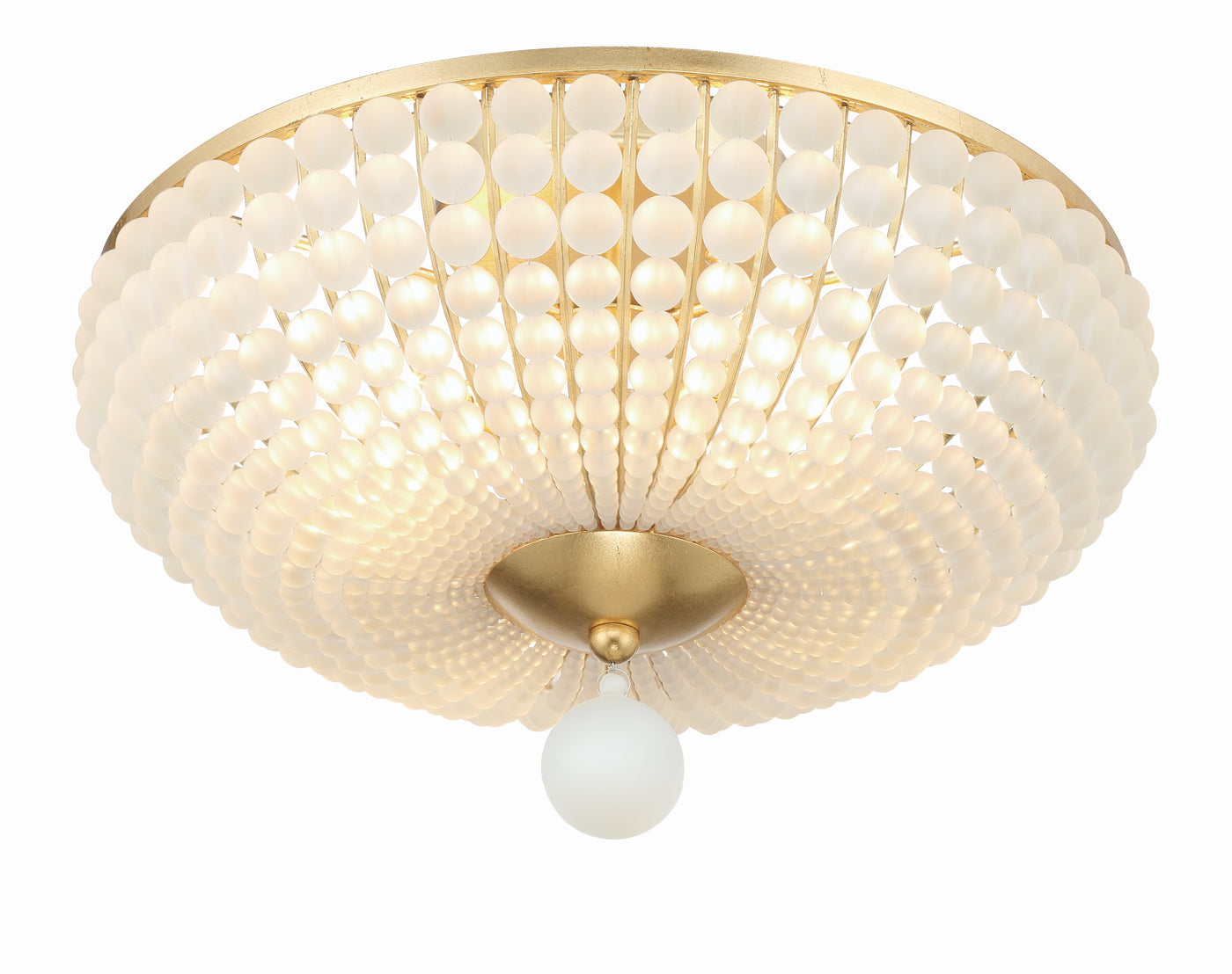 Bella 4 Light Antique Gold Semi Flush Mount Semi Flush Crystorama