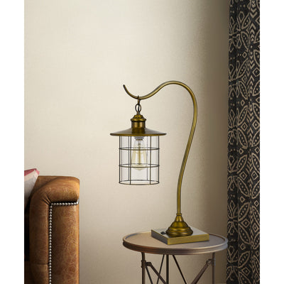 SILVERTON DESK LAMP WITH GLASS SHADE (EDISON BULB INCLUDED)