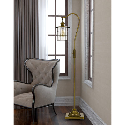 SILVERTON FLOOR LAMP WITH GLASS SHADE (EDISON BULB INCLUDED)