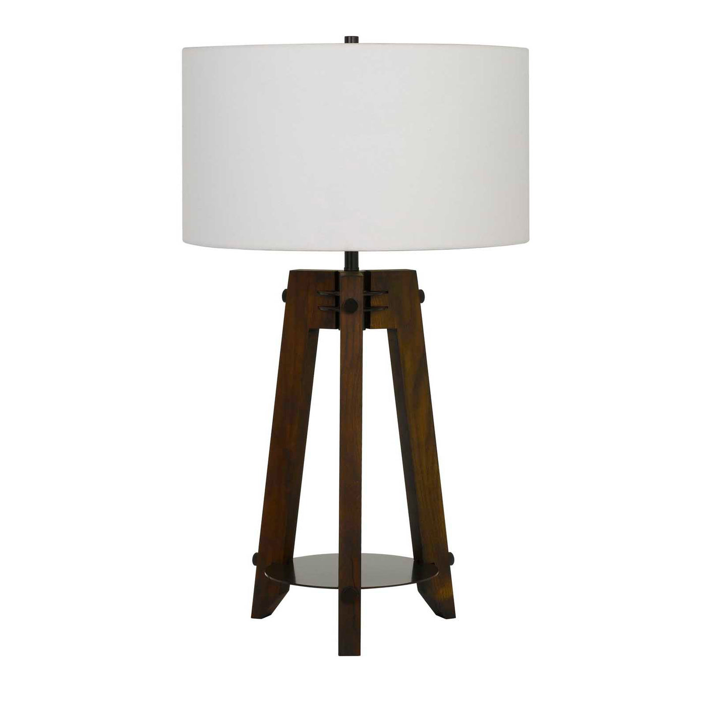 150W 3 Way Bilzen Ash Wood Tripod Table Lamp