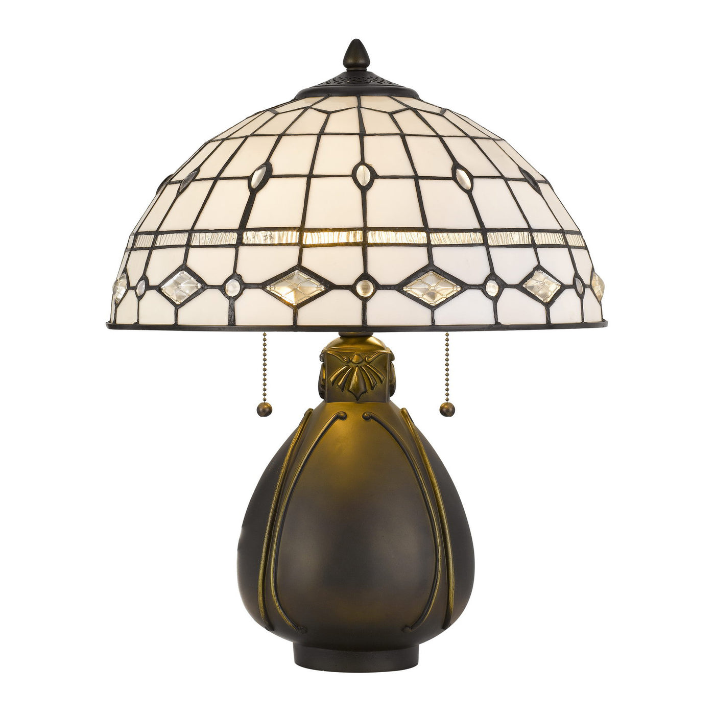 60W X 2 TIFFANY TABLE LAMP