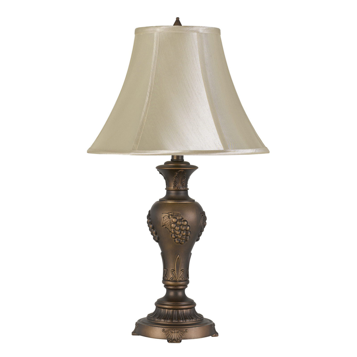 100W Cavan Aluminum Casted Table Lamp With Softback Faux Silk Shade