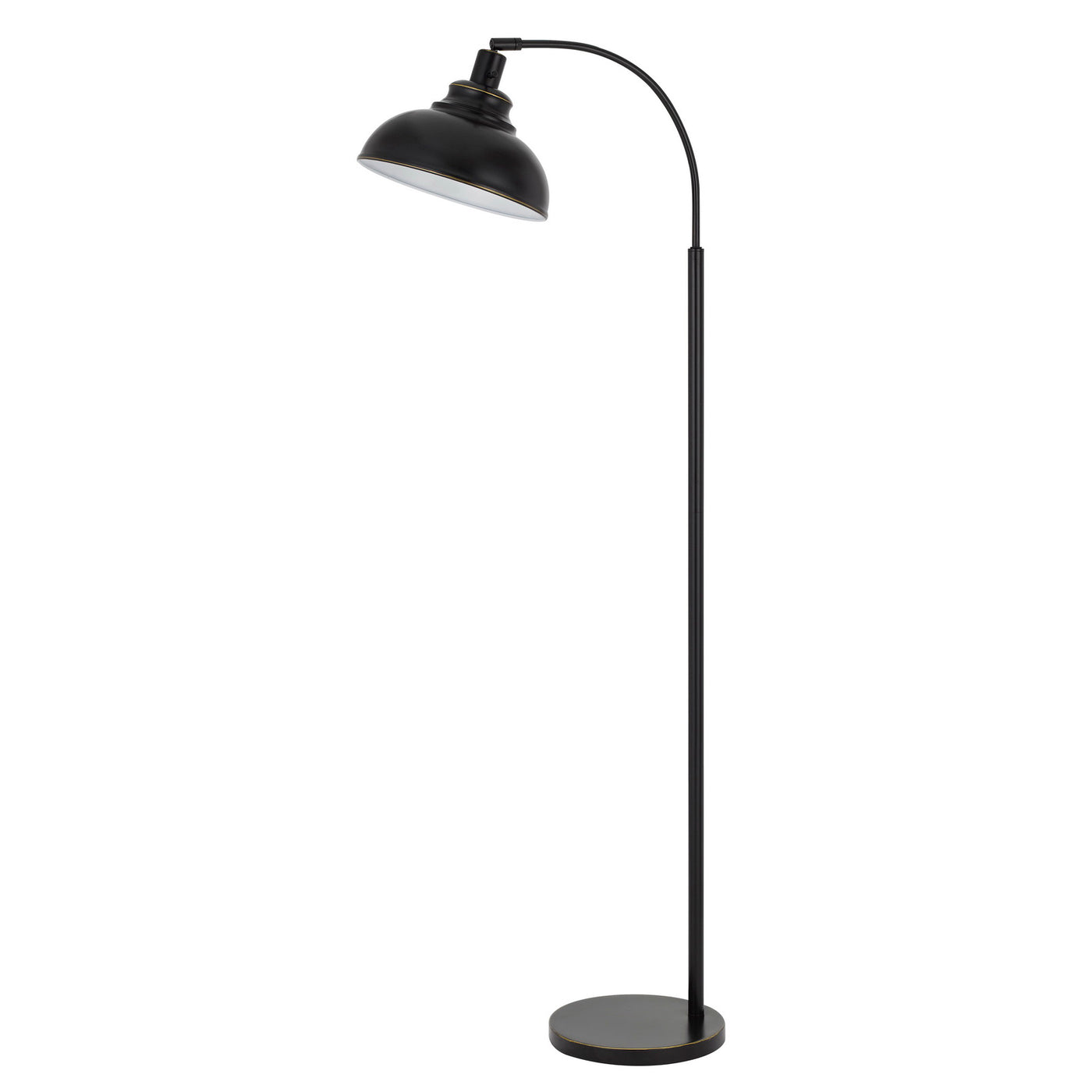 60W Dijon adjustable metal floor lamp with weight base and on off socket switch