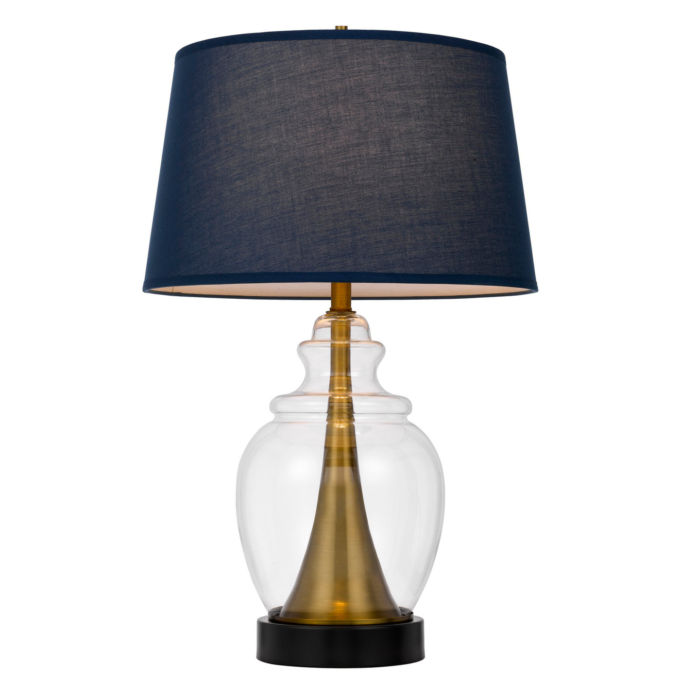 CUPOLA GLASS/METAL TABLE LAMP