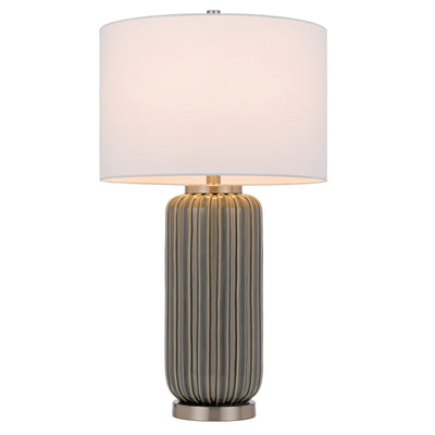 RODANO CERAMIC TABLE LAMP WITH HARDBACK DRUM SHADE