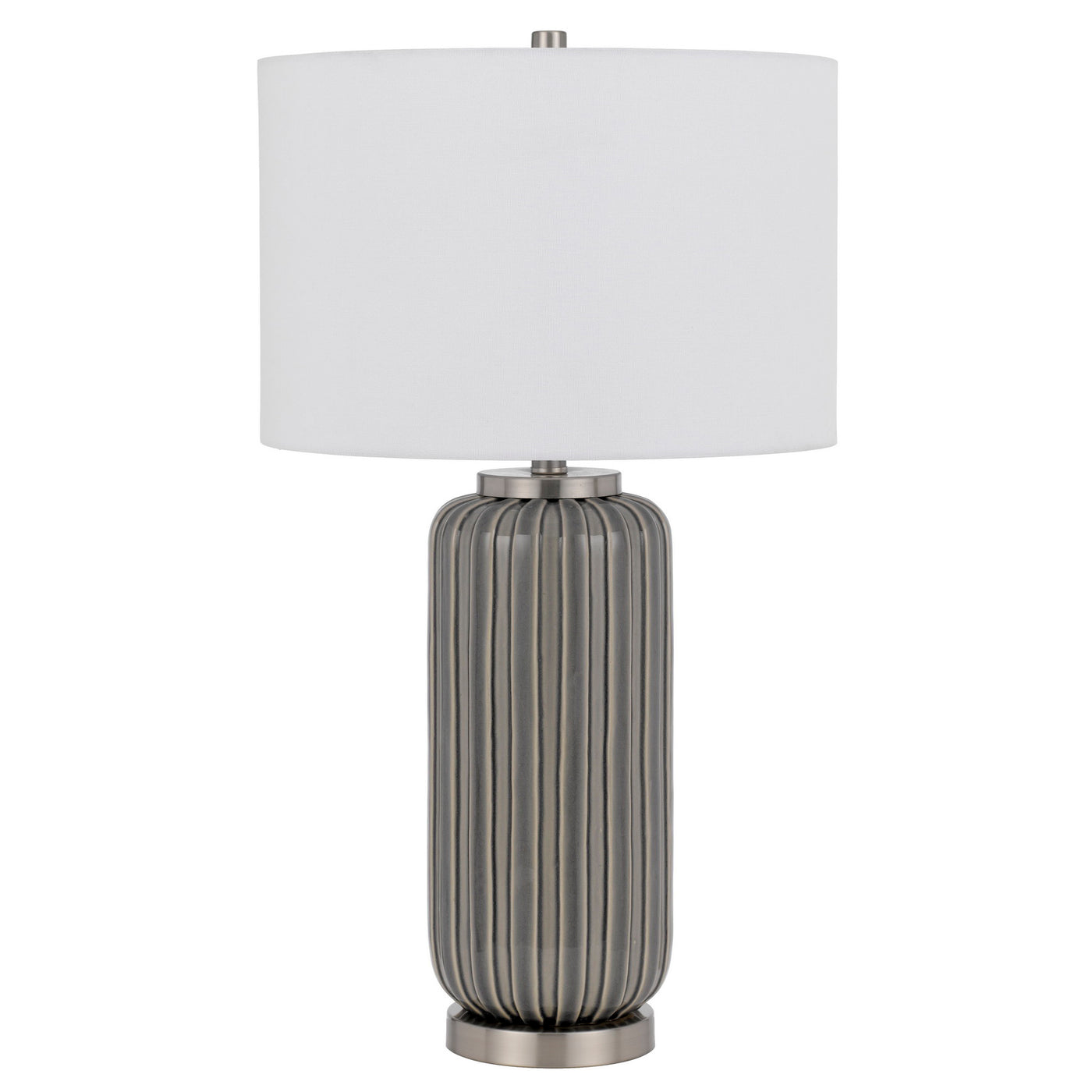 Rodano ceramic table lamp with hardback drum shade