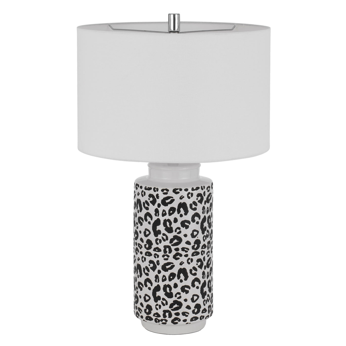 EXETER CERAMIC TABLE LAMP WITH HARDBACK DRUM SHADE