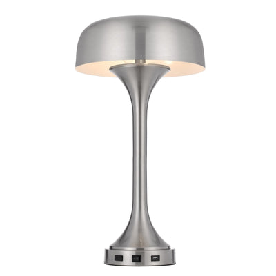 40W X 2 MUSHROOM CLOUD METAL DESK LAMP WITH 1 USB AND 1 TYPE C USB CHARGING PORTS