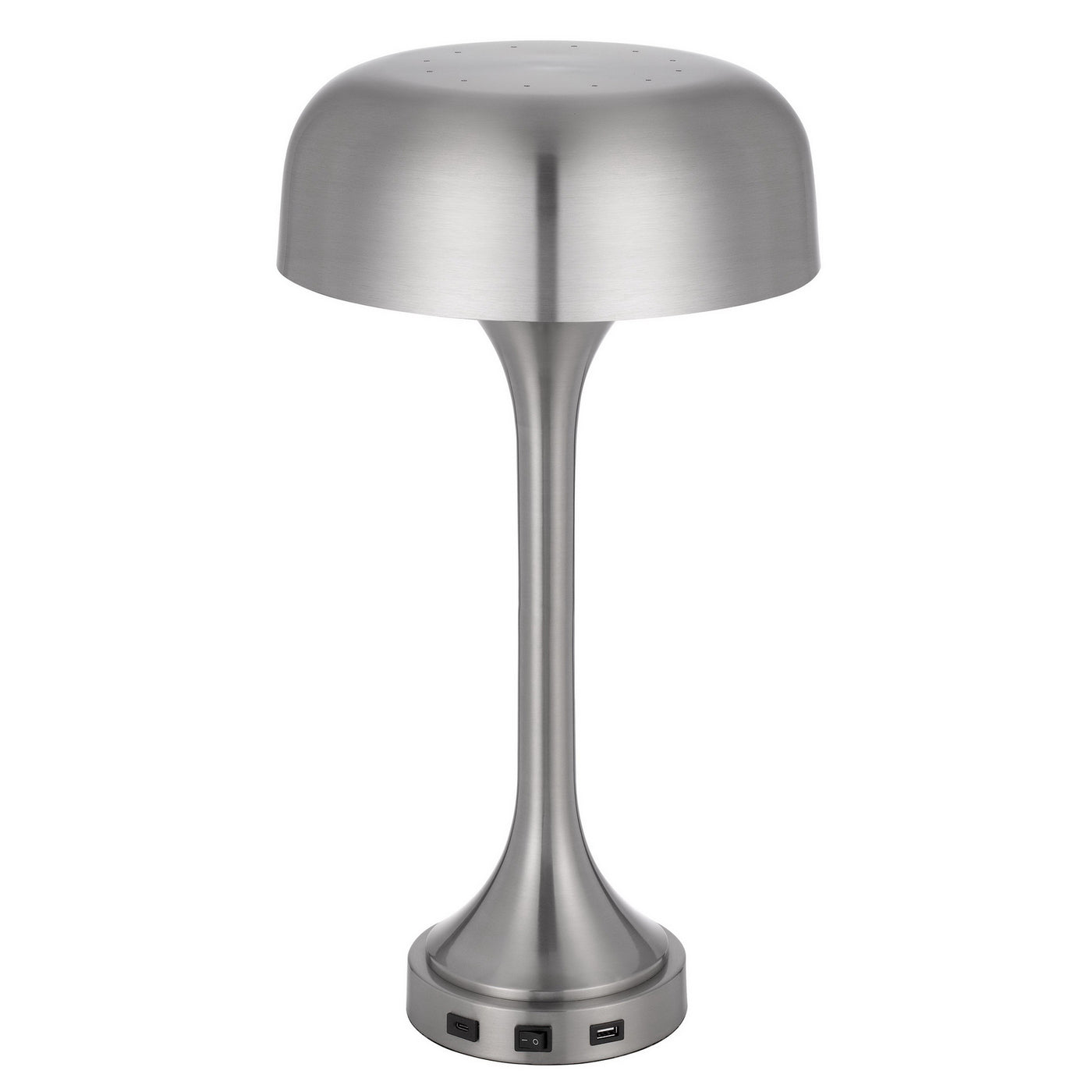 40W X 2 MUSHROOM CLOUD METAL DESK LAMP WITH 1 USB AND 1 TYPE C USB CHARGING PORTS