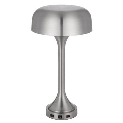 40W X 2 MUSHROOM CLOUD METAL DESK LAMP WITH 1 USB AND 1 TYPE C USB CHARGING PORTS