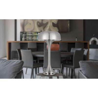 40W X 2 MUSHROOM CLOUD METAL DESK LAMP WITH 1 USB AND 1 TYPE C USB CHARGING PORTS