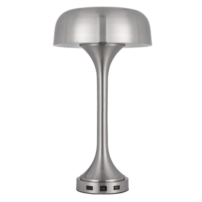 40W x 2 Mushroom cloud metal desk lamp with 1 USB and 1 TYPE C  USB charging ports