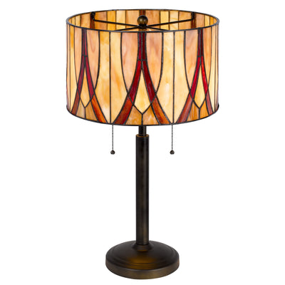 60W X 2 TIFFANY TABLE LAMP