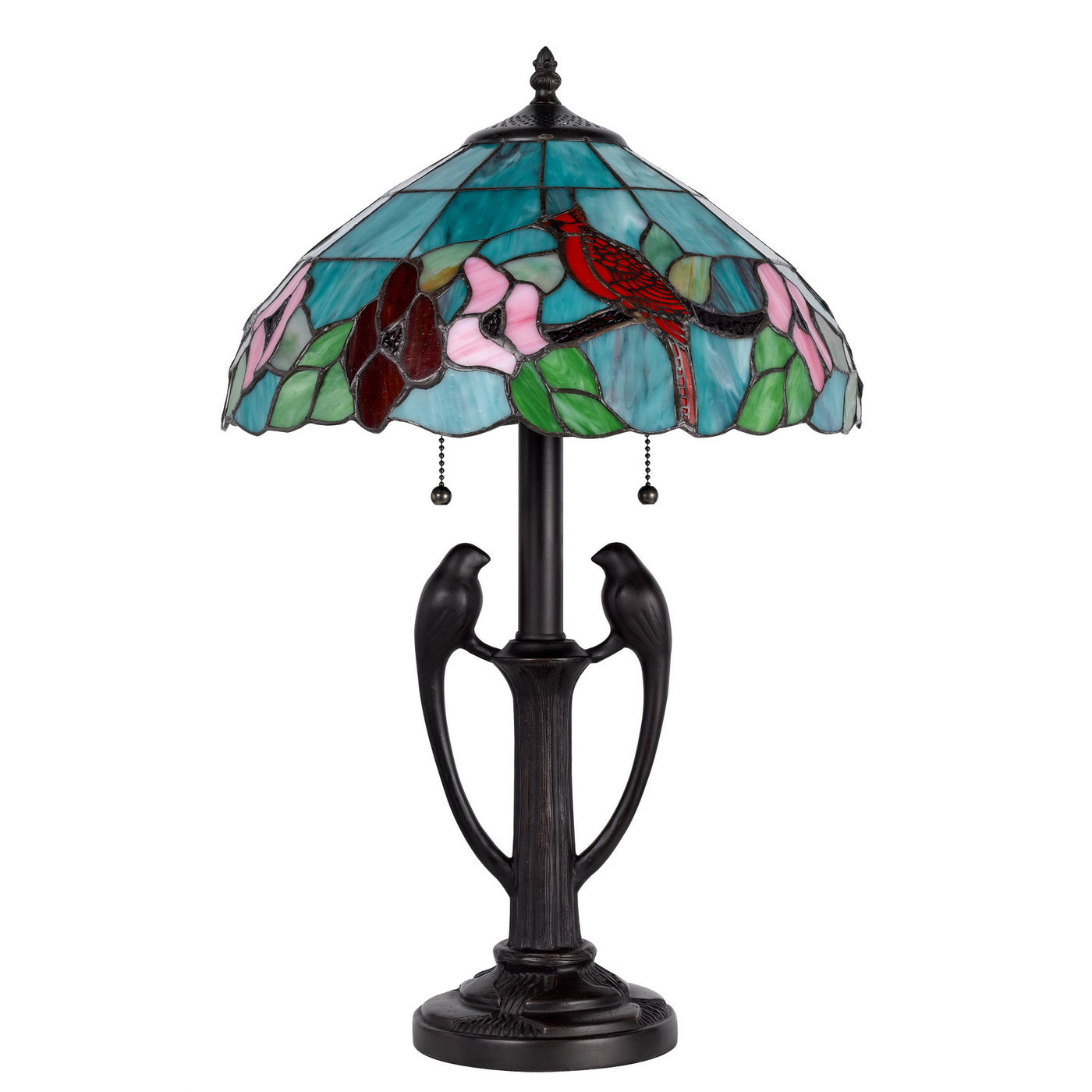 60W X 2 TIFFANY TABLE LAMP