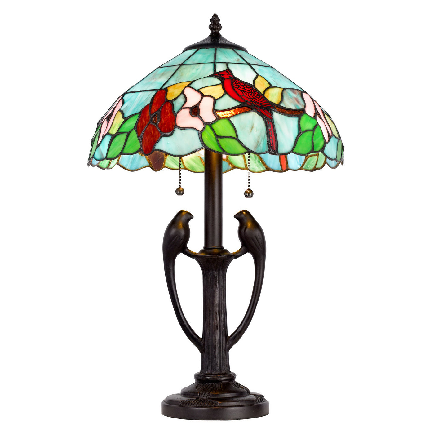 60W X 2 TIFFANY TABLE LAMP