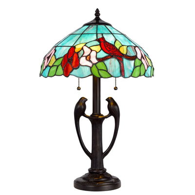 60W x 2 Tiffany table lamp