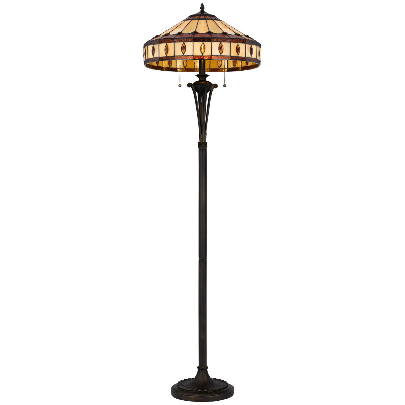 60W X 2 TIFFANY FLOOR LAMP