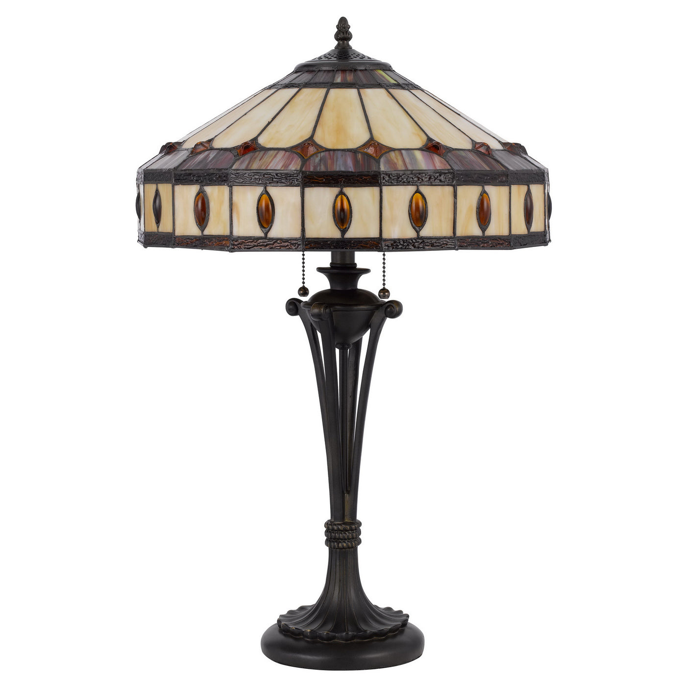 60W X 2 TIFFANY TABLE LAMP