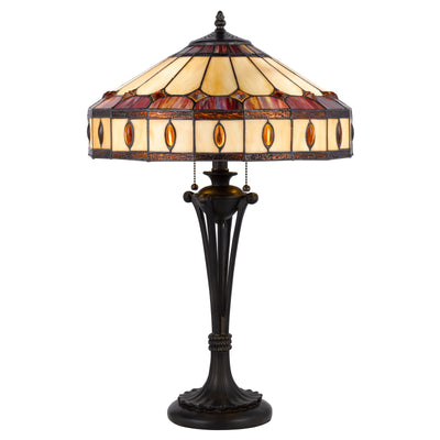 60W x 2 Tiffany table lamp