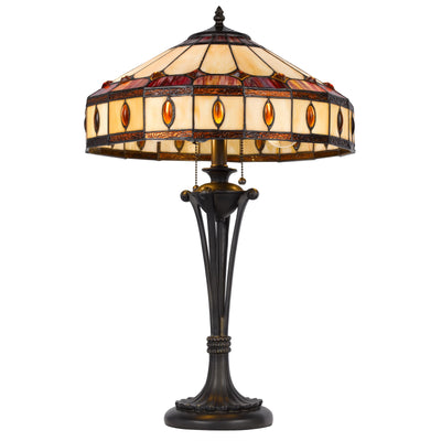 60W X 2 TIFFANY TABLE LAMP