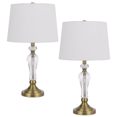 100W Eastham crystal table lamp - Sold and priced as a Pair