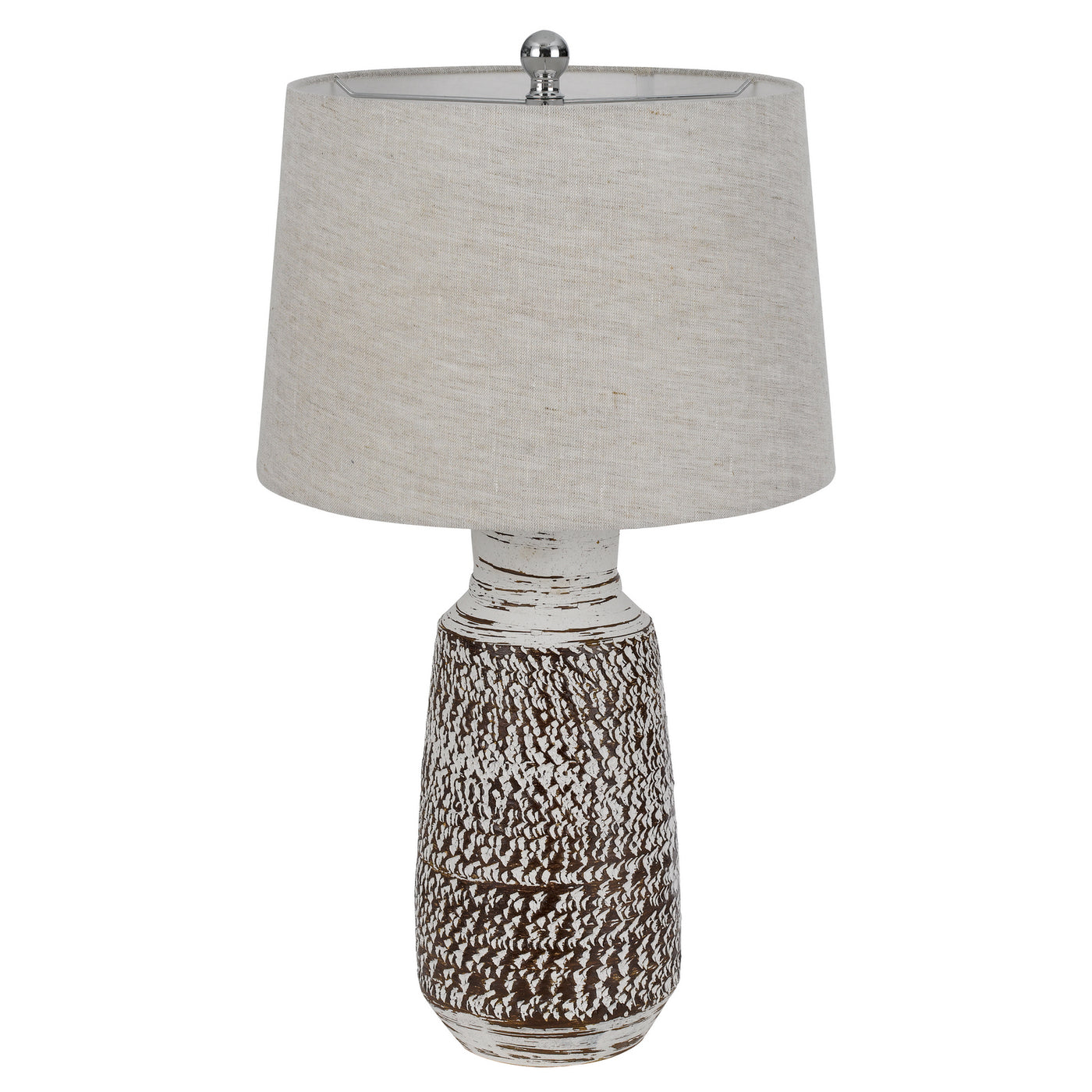 150W 3 WAY SCOTTSBORO CERAMIC TABLE LAMP AND HARDBACK TAPER DRUM SOFT BURLAP SHADE (SOLD AS PAIRS)