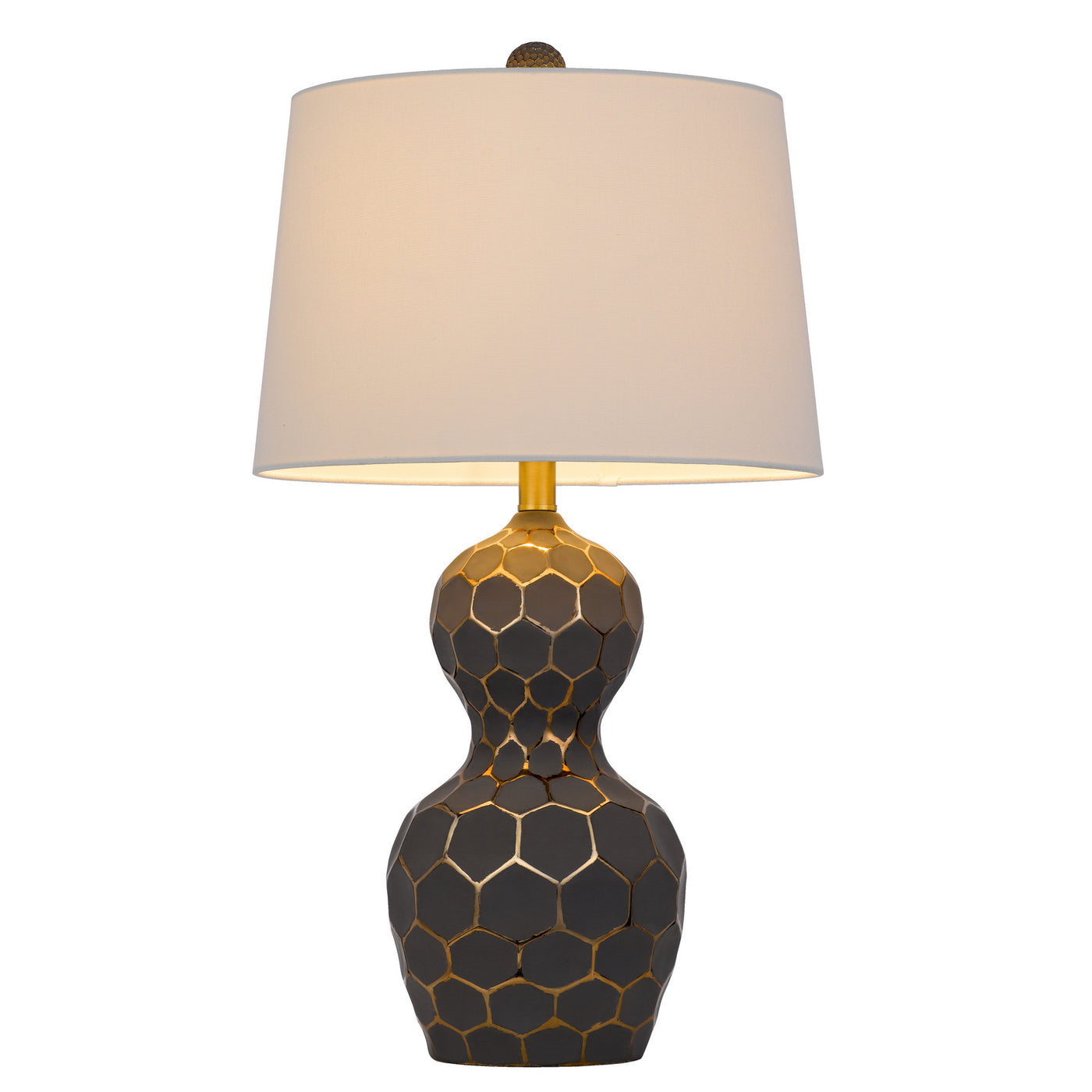 150W 3 WAY TUSCALOOSA RESIN TABLE LAMP WITH HARDBACK TAPER DRUM FABRIC SHADE (SOLD AS PAIRS)