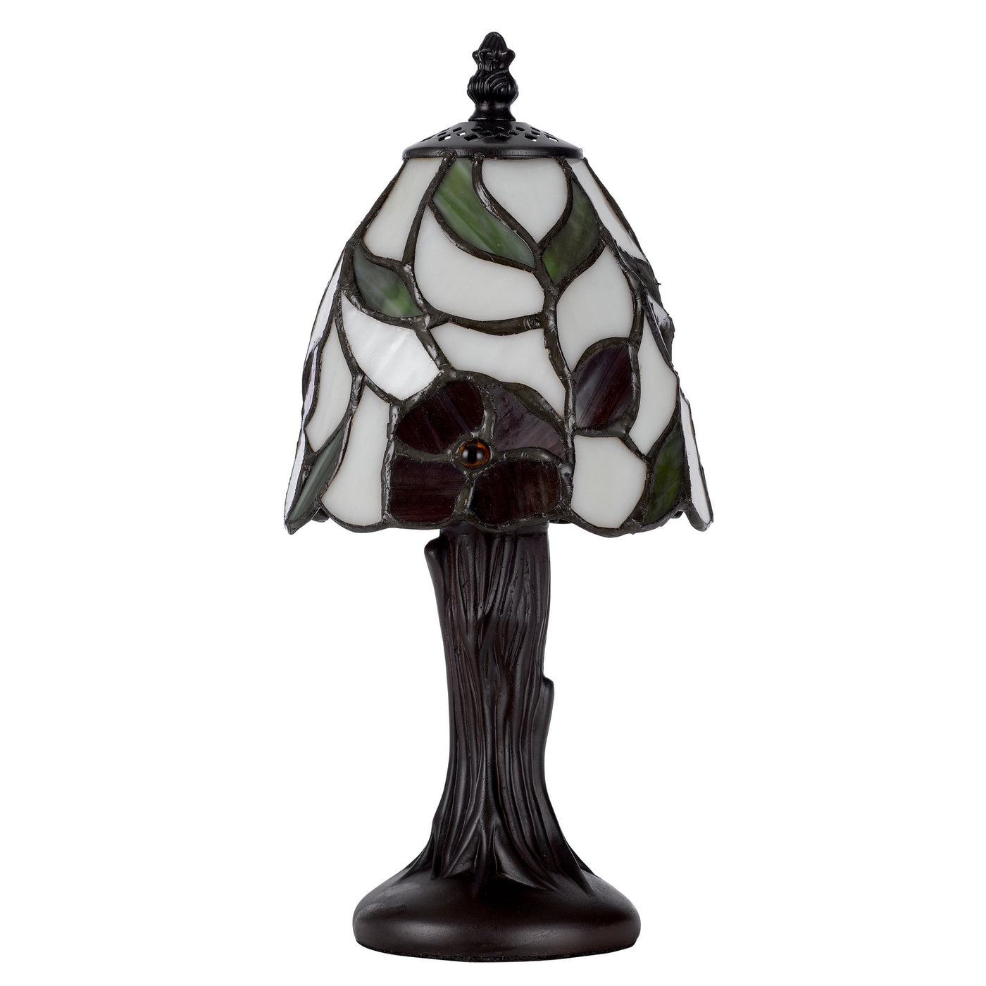 40W METAL/RESIN TIFFANY ACCENT LAMP WITH INLINE SWITCH