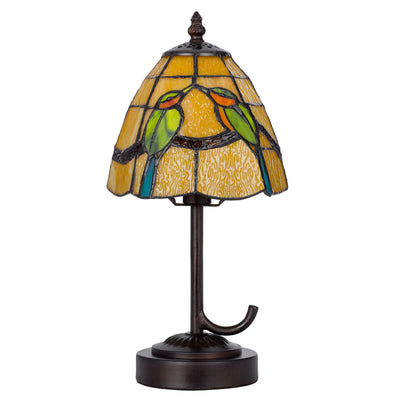 40W METAL/RESIN TIFFANY ACCENT LAMP WITH INLINE SWITCH