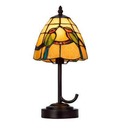 40W METAL/RESIN TIFFANY ACCENT LAMP WITH INLINE SWITCH