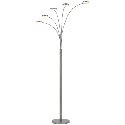 MALIBU INTERGRATED LED 8W X 5 METAL ARC FLOOR LAMP Floor Lamp Cal Lighting